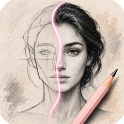 Icône de Sketch Steps: AI Loomis Draw